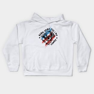 Rebel Spirit Till I Die, I Will Not Comply Kids Hoodie